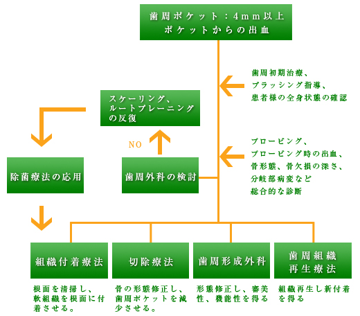 歯周外科手術の選択基準